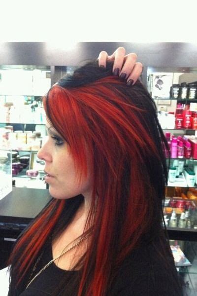 Dark Red Hair With Black Underneath