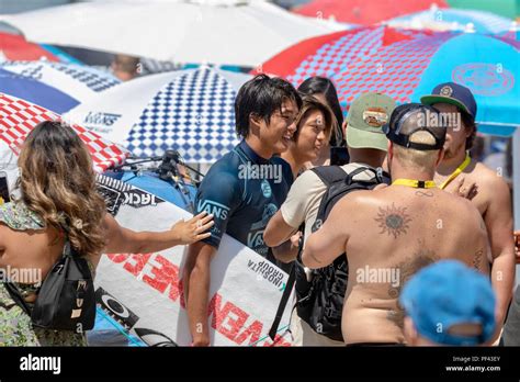 Kanoa Igarashi At The Us Open Of Surfing 2018 Stock Photo Alamy