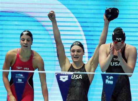 Swimming Us Set World Record Claim Womens 4x100m Medley Relay Gold