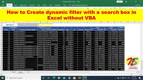 How To Create Dynamic Filter With Search Box In Excel Data Search