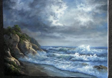 Paint With Kevin Hill Rocky Ocean Shore Kevin Hill Paintings