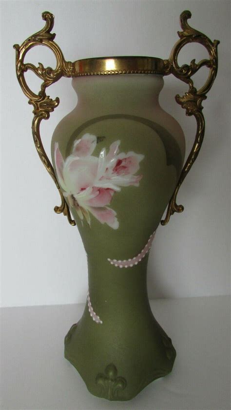 Cf Monroe Nakara Signed Wave Crest Vase Art Nouveau Design 3885953702