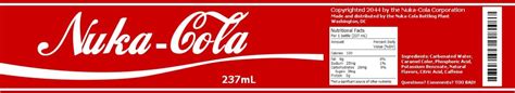 Fallout Universe Nuka Cola Labels Theyre All Made Completely From