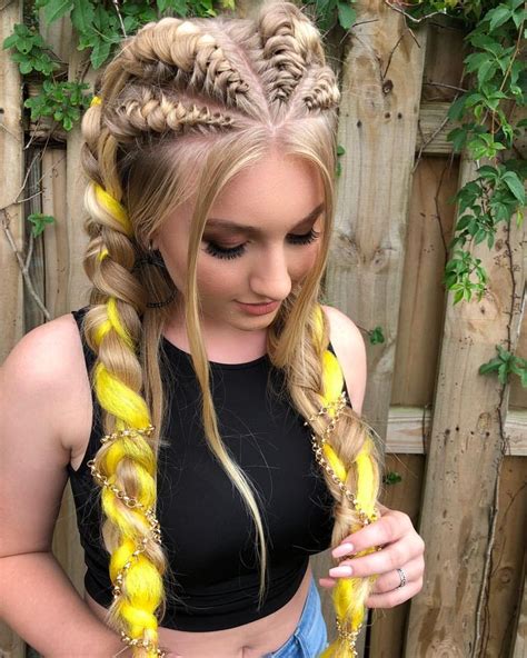 Pin On Festival Rave Hair