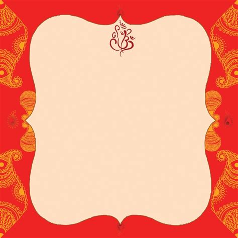 This is because every muslim marriage has two separate occasions namely, the nikaah and the walima. Free Empty Templates For Indian Wedding Invitations in ...