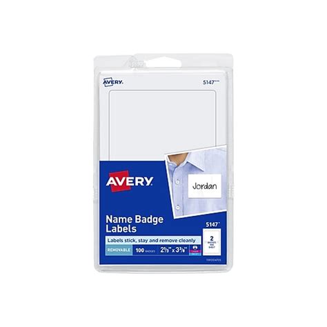 Shop Staples For Avery 5147 Printable Self Adhesive Name Tag Label