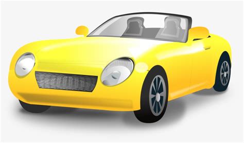 Yellow Convertible Sports Car Yellow Car Png Transparent Png