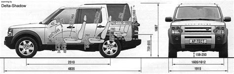 2004 Land Rover Discovery 3 Suv Blueprints Free Outlines