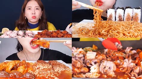 Part 2 Spicy Food Mukbang Compilation Asmr Eating Sound Eating Show Youtube