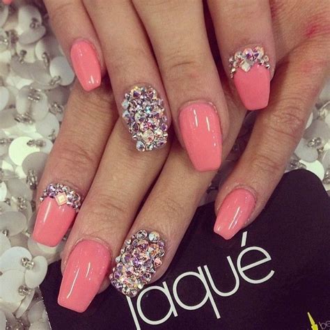 30 Awesome Acrylic Nail Designs Youll Want In 2016 Diamond Nails