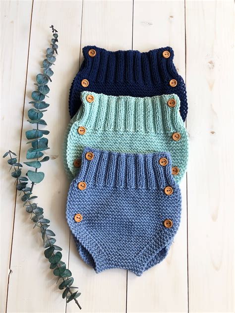 Baby Bloomers Knitting Pattern Pdf Diaper Cover Instant Etsy