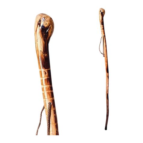 Rms Natural Wood Walking Stick 48 Inch Handcrafted Wooden Hiking Stick