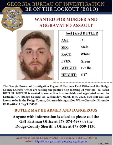 Ga Bureau Of Investigation On Twitter 🧵the Gbi And The Dodge Co So Are Seeking Help Locating