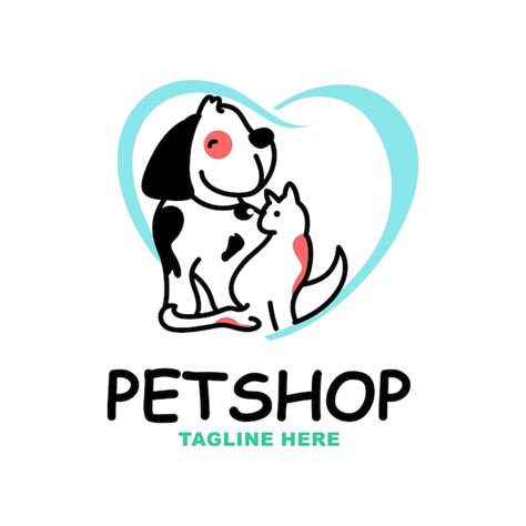Premium Vector Creative Pet Shop Logo Design
