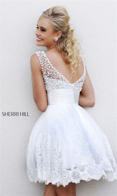 Sherri Hill Prom Dress Short White Dress For Prom