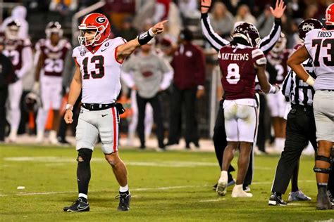 Georgia First In College Football Playoff Rankings For Second