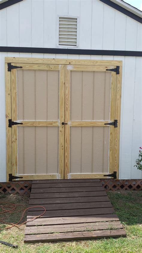 Brand New Shed Doors Installed For Client Old Door Was Rotting And Did
