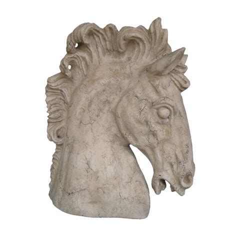 Horses Head Roman Stone Finish Horse Head Animal Statues Head Statue