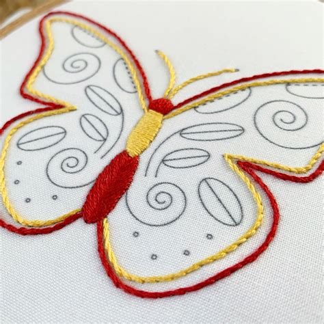 Butterfly Embroidery Kit Embroidery Kit Diy Embroidery Kit Embroidery
