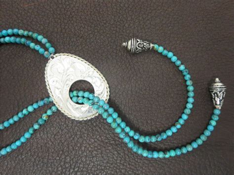 Turquoise Lariat Necklace Whiplash Designs