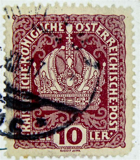 Old Stamp Austria 10 Heller Timbre Autriche Postage 10 Hel Flickr