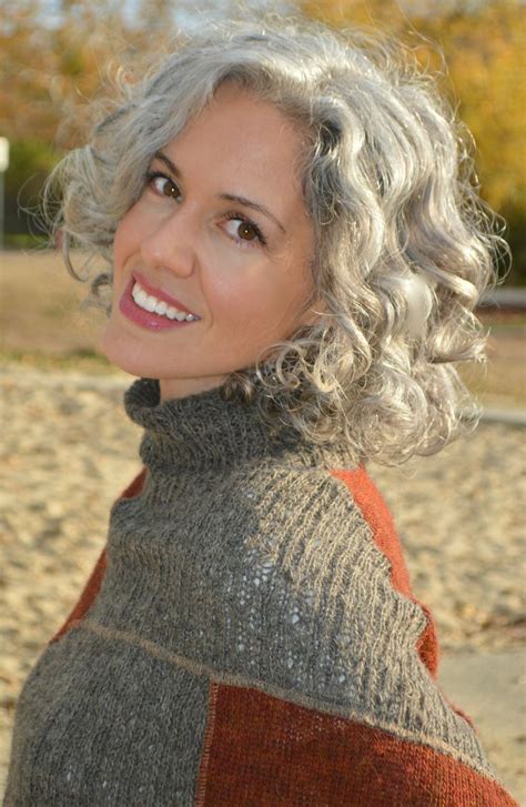 sara davis eisenman hair beauty greyandfabulous … grey curly hair natural gray hair silver