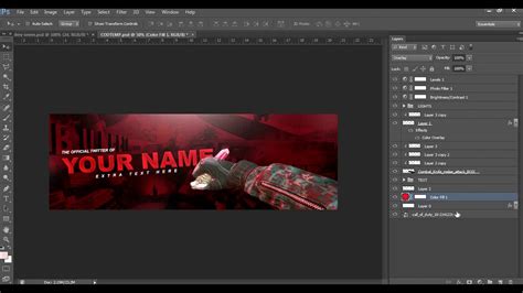 Free Call Of Duty Twitter Header Template Photoshopcs6 Youtube