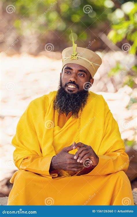 Orthodox Monk Lake Tana Ethiopia Editorial Photo