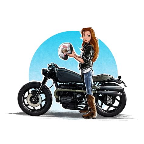 Motorcycle Riding Disney Princesses Youmotorcycle Girly Drawings