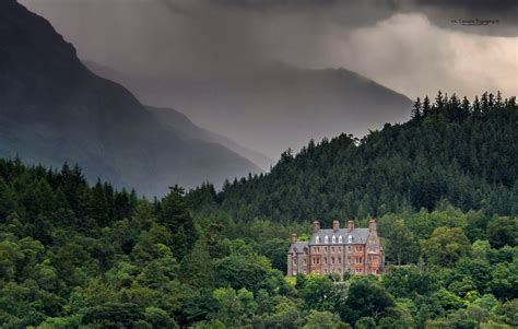 Glencoe House In The Highland Wilderness Near Glenfinnan Scottish