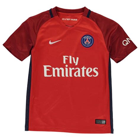 Nike Paris St Germain Psg Away Jersey 2016 2017 Juniors Red Football