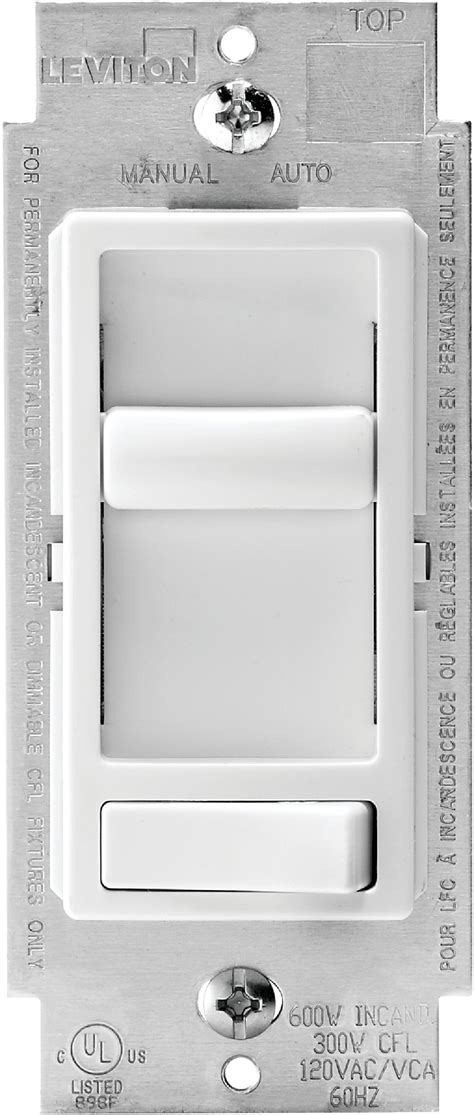 Buy Leviton Decora Sureslide Universal Slide Dimmer Switch White