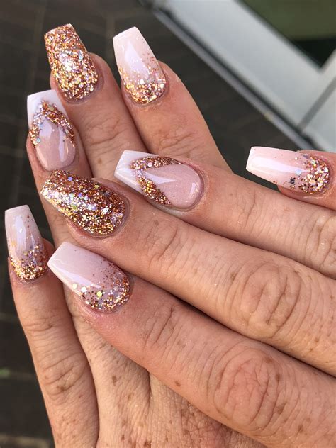 Rose Gold Nail Art Rose Gold Nail Art Rose Gold Nails Gold Nail Art