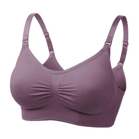 Black Temptation Cozy Cotton Maternity Brasnursing Bras Underwired Bras Pregnant Xxl Gray