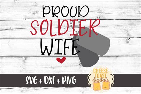 Proud Soldier Wife Svg Soldier Wife Svg Military Wife Svg 