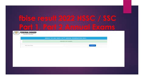 Pk Result 2022 By Nameinstituteroll Number Wise Fbise