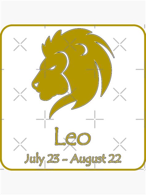 Leo The Lion Horoscope Zodiac Sign Sticker By Happi Wearwulf Redbubble