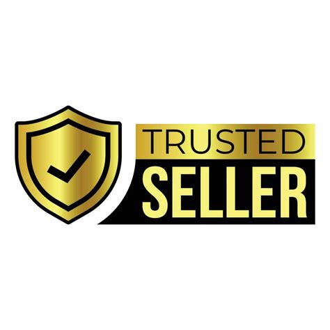 Trusted Seller Label Best Seller Premium Member Badge Verified