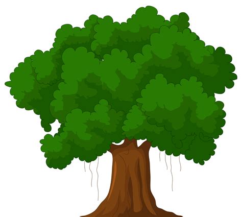Cartoon Green Tree Clipart Web Clipart
