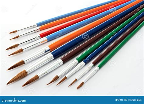 Colorful Paint Brushes Stock Image Image Of Blue Brush 7216177