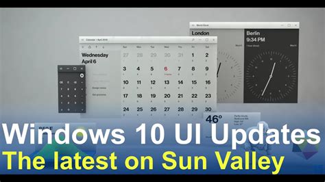 Windows 10 The New Ui Updates Youtube