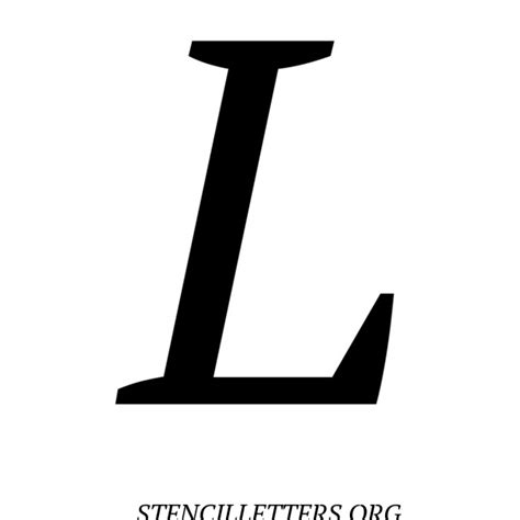 18 letter l alphabets to print in various formats that include coloring, tracing, stencils, bubble, block, zebra, vintage, uppercase, lowercase and many more. New Italic Free Printable Letter Stencils with Outline ...