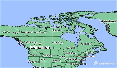 Where Is Edmonton Ab Edmonton Alberta Map