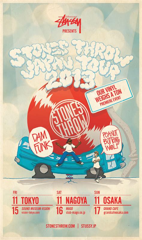 Stones Throw Japan Tour 2013 Presented By Stussy On Behance