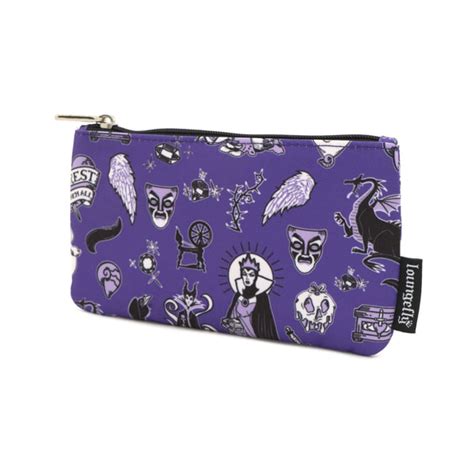 Loungefly Disney Villain Icon Coin Cosmetic Pencil Pouch