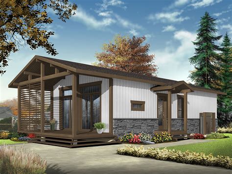 Opal, a Two-Bedroom Cottage House Plan with a Dining Room