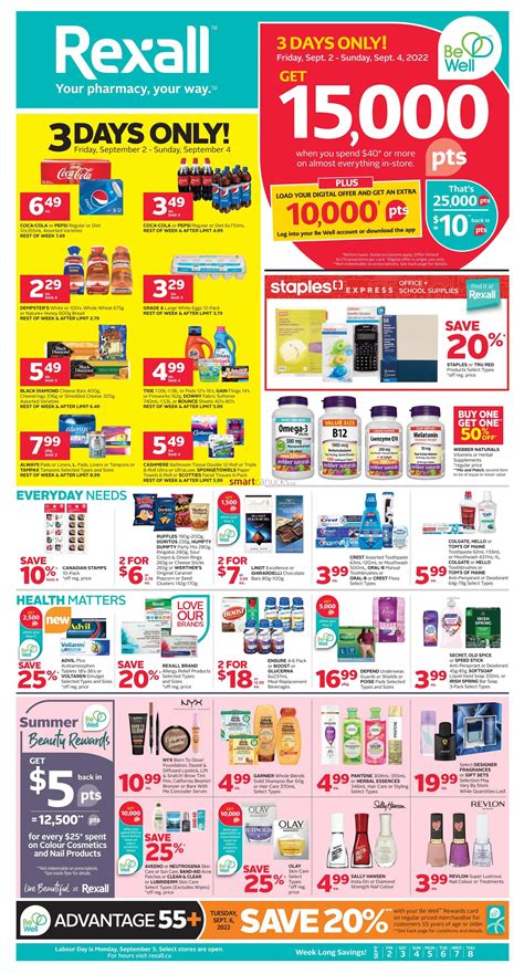 Rexall On Flyer September 2 To 8