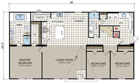 Champion Select 3256K - Champion Homes | Champion Homes in 2020 | Floor plans, Interior photo ...