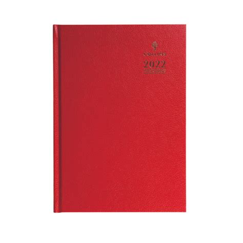 Collins A4 Desk Diary Day Per Page Appointment Red At Zoro