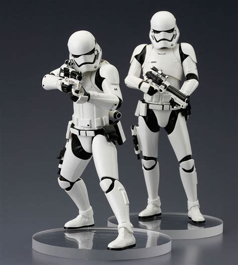 Star Wars First Order Stormtrooper Two Pack Statuettes Pvc Artfx 1